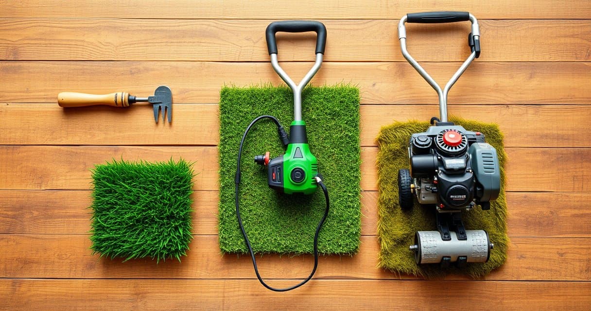 Quel type de scarificateur choisir selon la surface et la configuration de votre jardin ?