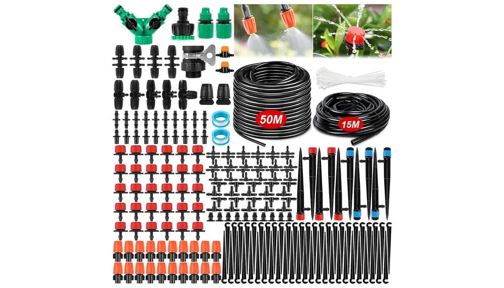 Test DONGQI Garten BewässerungsSystem Drip Irrigation Kit