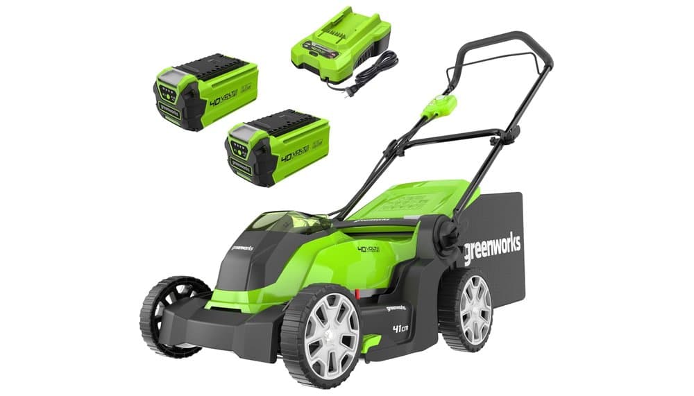 Test de la tondeuse à gazon sans fil Greenworks G40LM41K2X
