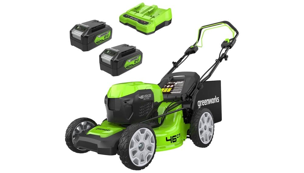 Test de la tondeuse Greenworks GD24X2LM46SPK4X