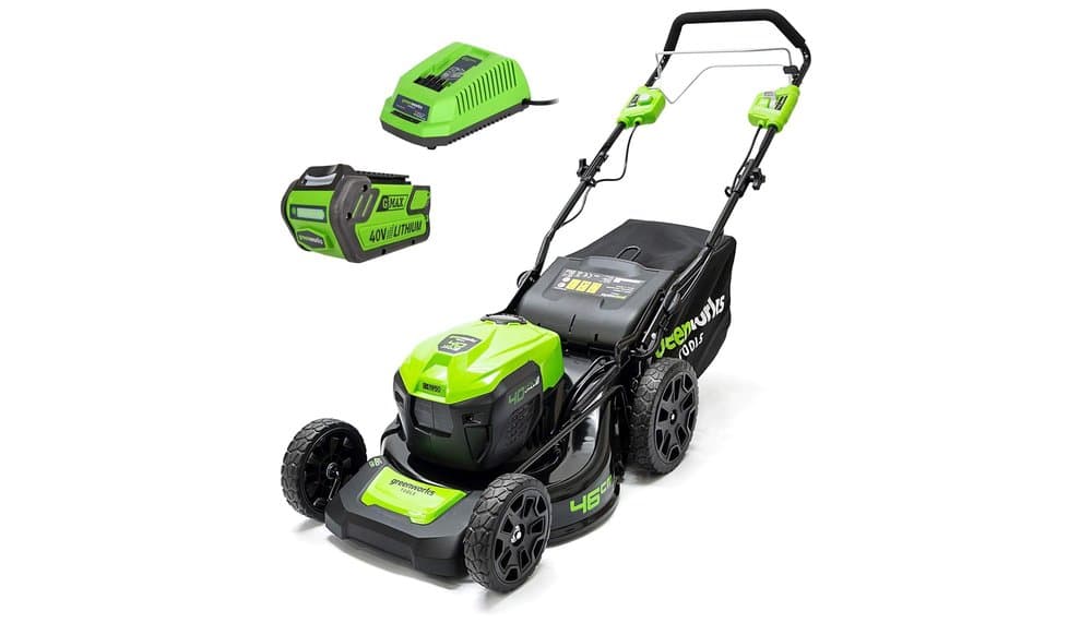 Greenworks GD40LM46SPK4x 40V Towed Lawnmower - Test complet